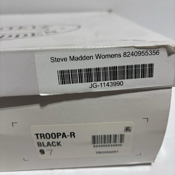 Steve Madden Women’s Troopa-R Black Lace-Up Boots, Size 7 M - Picture 7 of 7